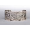 Image 1 : Sterling Silver Cuff with Floral Design