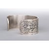 Image 3 : Sterling Silver Cuff with Floral Design