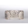 Image 4 : Sterling Silver Cuff with Floral Design