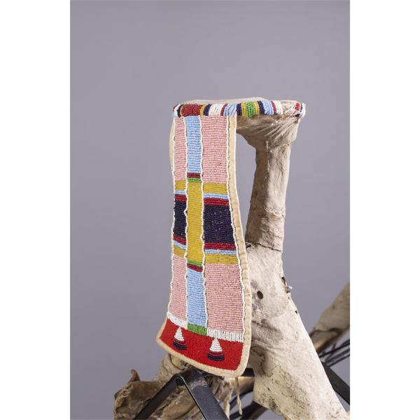 Crow Beaded Woman's Saddle, Ca. 1890s