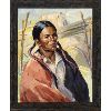 Image 1 : Taos School Painting, Portrait Native American, Ca. 1930