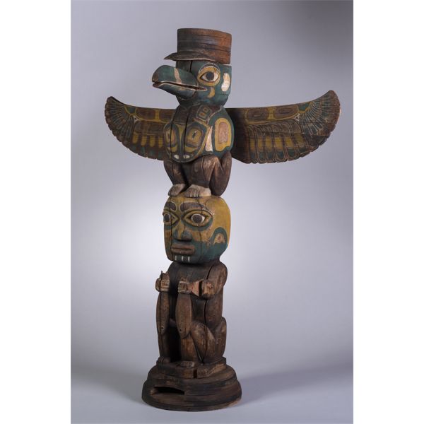 Northwest Coast HaidaTotem Pole, Ca. 1890
