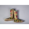 Image 2 : Nez Perce High Top Floral Design Beaded Moccasins 
