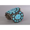 Image 2 : Ben Touchine, Large Turquoise Bracelet