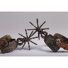 Image 2 : Mexican Spurs with Figure Eight Shank design and large spiked Rowels