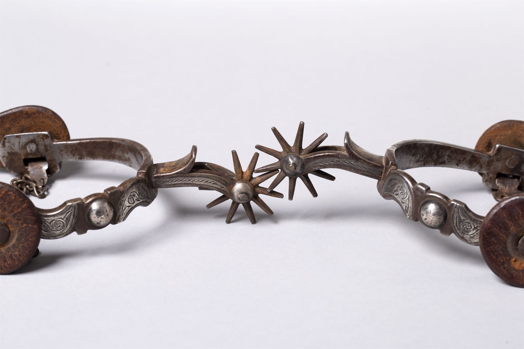 California Style Spurs attributed to Hernandez of San Jose area