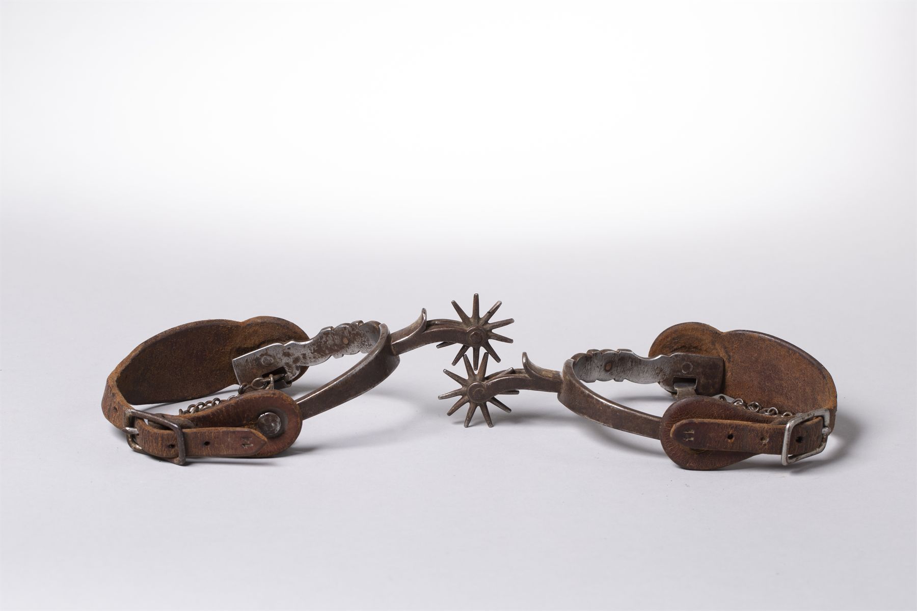 California Style Spurs attributed to Hernandez of San Jose area