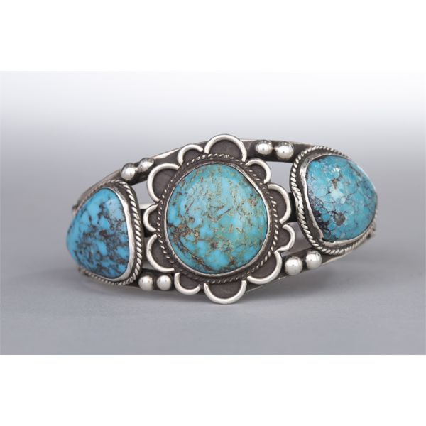3 Turquoise Stone Bracelet, Mid Century