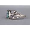 Image 2 : Navajo Sandcast Silver & Turquoise Cuff