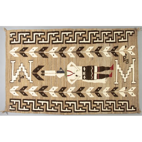 Single Yei Rug, Ca. 1930-40s