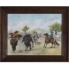 Image 1 : Mexican Vaqueros Breaking a Wild Mustang, In The Style of Ernesto Icaza