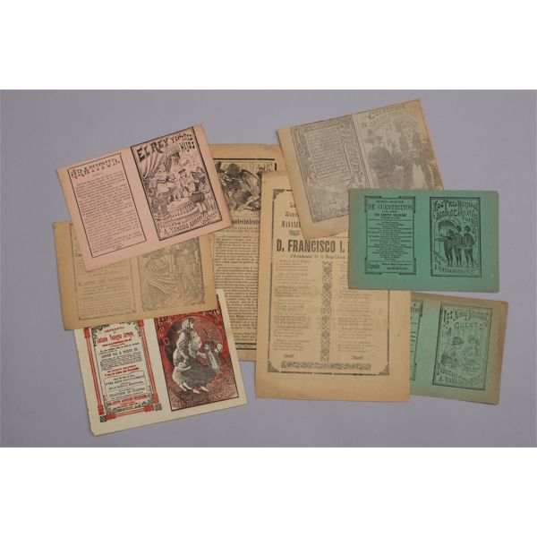 Approximately 45 Mexican Vintage Ephemera Music Sheets & Advertisements, 1900-1920