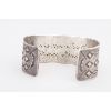 Image 3 : Historic Navajo Beautifully Stamped Ingot Silver Cuff with Arrows, Ca. 1920s