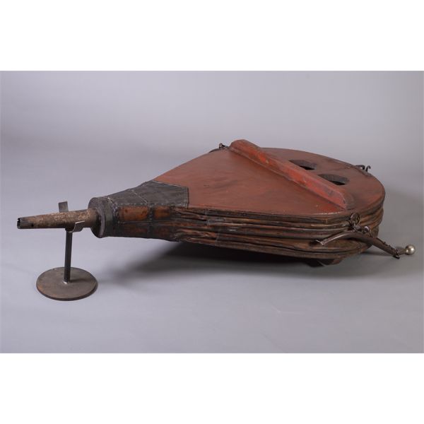 Antique Blacksmith Bellow Converted Coffee Table 