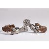 Image 1 : Mexican Charro Spurs with Horseshoe Rowel Pin