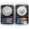 Image 2 : 2013-W Set [2] Silver Eagle NGC PF/SP70 One Rev PF