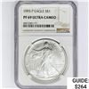 Image 1 : 1993-P American Silver Eagle NGC PF69 UC