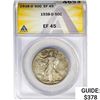 1938-D Walking Liberty Half Dollar ANACS EF45