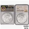 Image 1 : 2016 & 2022 Silver Eagle NGC,ANACS MS69 2016-2022