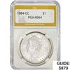 Image 1 : 1884-CC Morgan Silver Dollar PGA MS64