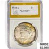 Image 1 : 1924-S Silver Peace Dollar PGA MS64