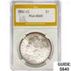 Image 1 : 1882-CC Morgan Silver Dollar PGA MS65