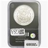 Image 2 : 1902 Morgan Silver Dollar GG UNC  90% Silver