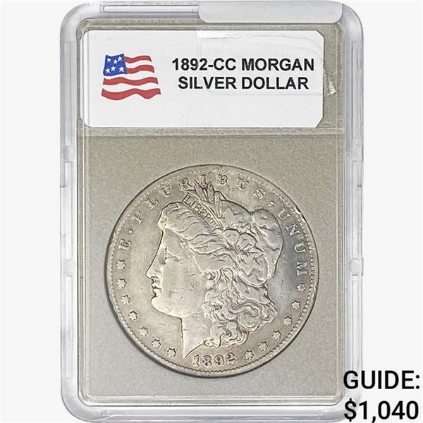 1892-CC Morgan Silver Dollar