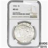 Image 1 : 1926 Silver Peace Dollar NGC MS63