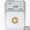 1929-S Mercury Silver Dime NNC MS68 FB Rainbow