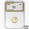 Image 1 : 1920 Mercury Silver Dime PCI MS65 FB