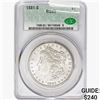 1881-S Morgan Silver Dollar CAC MS63
