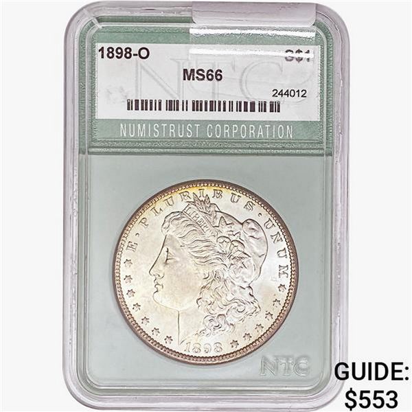 1898-O Morgan Silver Dollar NTC MS66