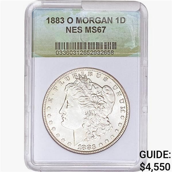 1883-O Morgan Silver Dollar NES MS67