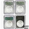 Image 1 : [4] 2001-2015 Silver Eagle ICG MS67-69