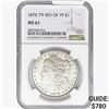 1878 7TF Morgan Silver Dollar NGC MS61 REV 79