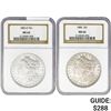 Image 1 : [2] 1883-O/1885 Morgan Silver Dollar NGC MS62