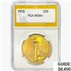 1928 $20 Gold Double Eagle PGA MS66+