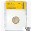 2007-P Roosevelt Dime SGS MS70 STN