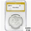 1889-S Morgan Silver Dollar PGA MS63