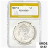 1887-O Morgan Silver Dollar PGA MS63+