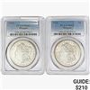 Image 1 : [2] 1921 Morgan Silver Dollar PCGS MS62
