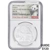 Image 1 : 2017 1oz. Silver China Panda 10 Yuan NGC MS70 FDI