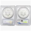 Image 2 : [2] 2006-W Silver Eagle PCGS MS69 20th ANNIV.
