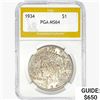 Image 1 : 1934 Silver Peace Dollar PGA MS64