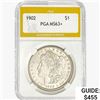 Image 1 : 1902 Morgan Silver Dollar PGA MS63+