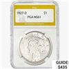 Image 1 : 1927-D Silver Peace Dollar PGA MS61