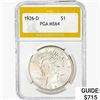 Image 1 : 1926-D Silver Peace Dollar PGA MS64