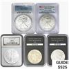 Image 1 : 1924-2013 [5] US Silver Eagles