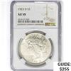1923-D Silver Peace Dollar NGC AU58